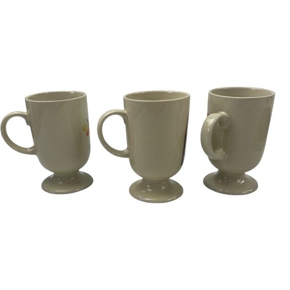 Vintage Retro 1970's Boho Floral 3 Piece Mug Set 8 oz - Picture 2 of 4